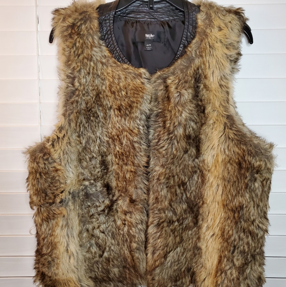 Faux fur vest